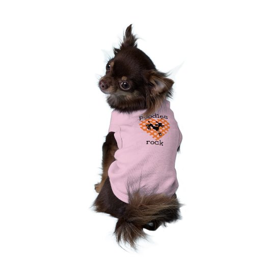 Poodles Rock Dog Tshirts (Back)