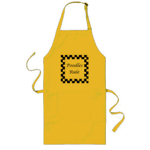 Poodles Rule Long Apron