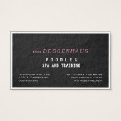Poodles Spa Cards (Back)
