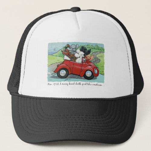 Poodles Vintage Convertible Scripture Hat Cap