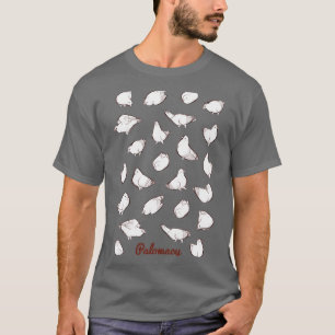 Poofy Pigeons white T-Shirt