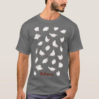 Poofy Pigeons white T-Shirt
