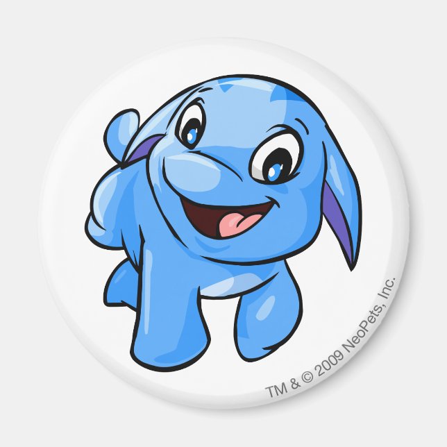 Poogle Blue Magnet (Front)