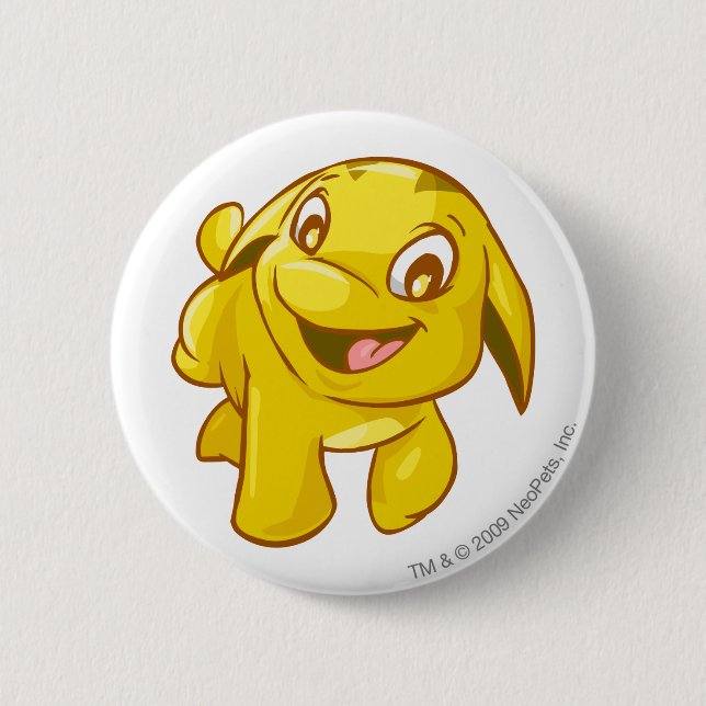 Poogle Gold Button (Front)