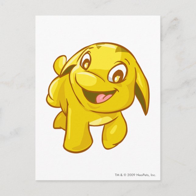 Poogle Gold Postcard (Front)