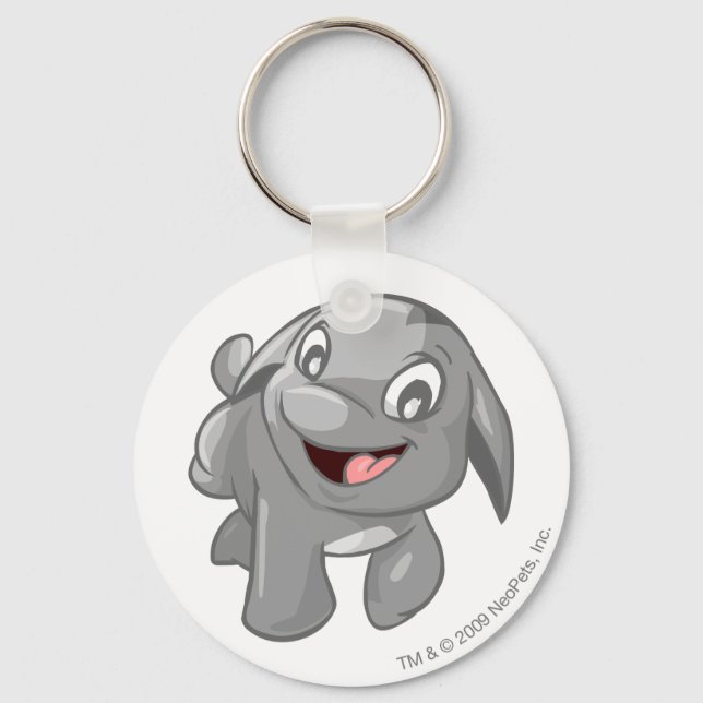 Poogle Silver Keychain (Front)