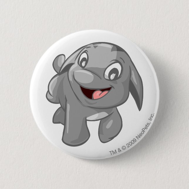 Poogle Silver Pinback Button (Front)