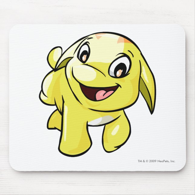 Poogle Yellow Mouse Pad (Front)