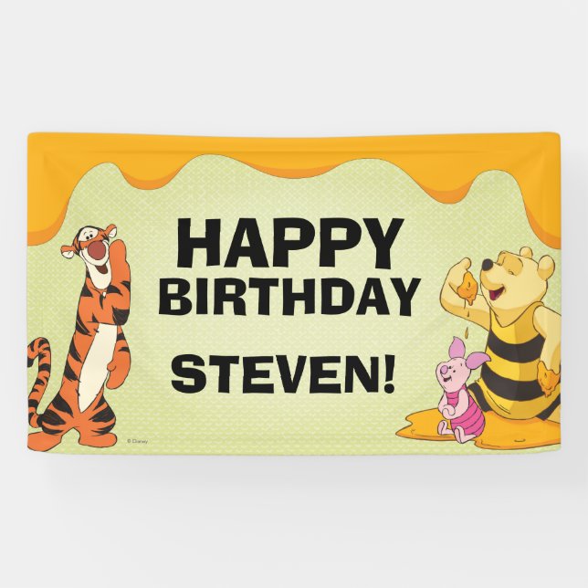 Pooh and Pals Birthday Banner (Horizontal)