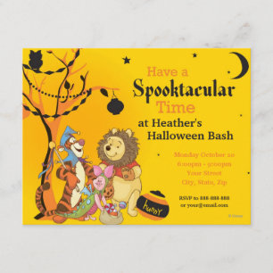 Pooh and Pals Halloween Party Invitation