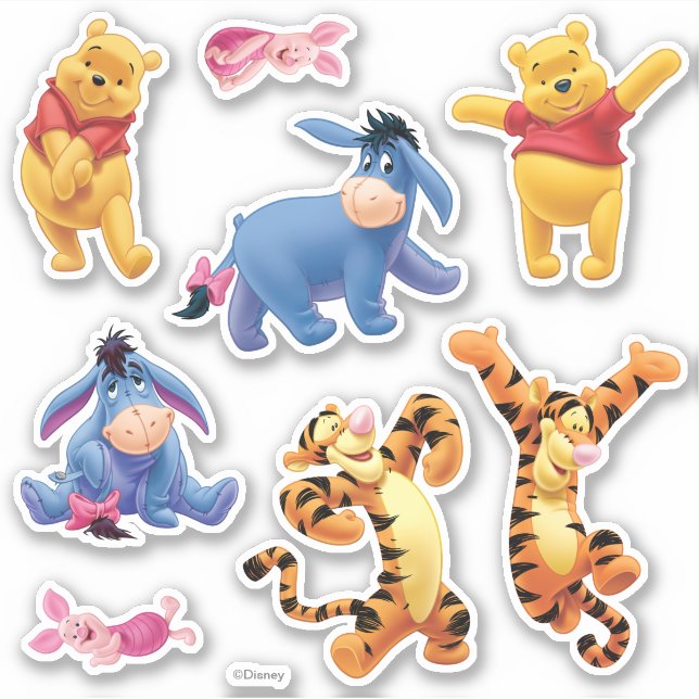 Pooh and Pals Sticker (Front)