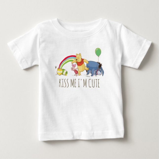 Pooh and Pals Under the Rainbow Baby T-Shirt (Front)