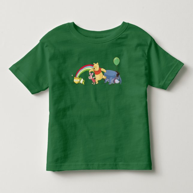 Pooh and Pals Under the Rainbow Toddler T-shirt (Front)