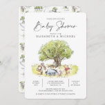 Pooh and Pals Watercolor Baby Shower Invitation<br><div class="desc">Invite all your family and friends to your Baby Shower with these simple and modern Winnie the Pooh and Pals Baby Shower invitations. Personalize by adding all your shower details!</div>