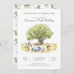 Pooh and Pals Watercolor First Birthday Invitation<br><div class="desc">Invite all your family and friends to your child's 1st Birthday with these watercolor Winnie the Pooh and Pals Birthday invitations. Personalize by adding all your party details!</div>