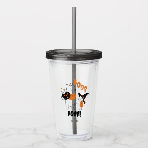 Pooh and Piglet  Boo Pooh Acrylic Tumbler