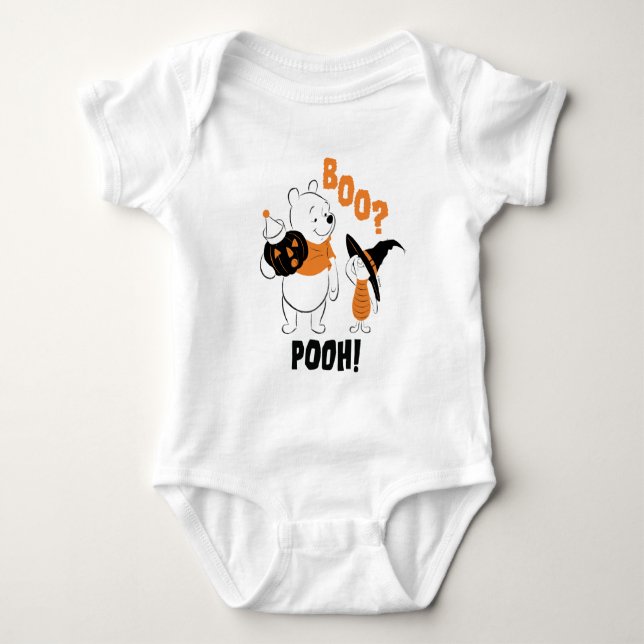 Pooh and Piglet | Boo Pooh Baby Bodysuit (Front)