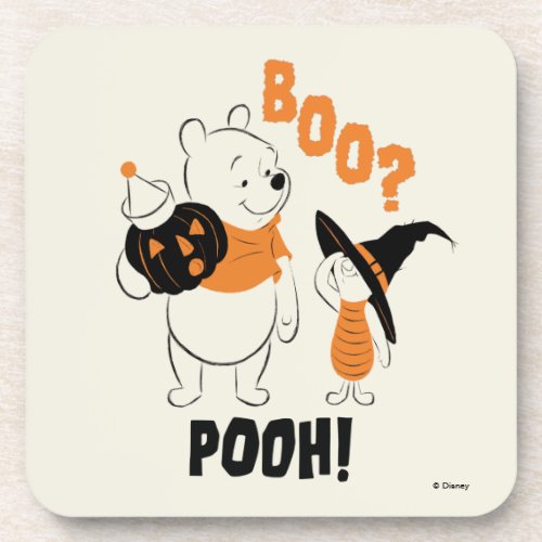 Pooh and Piglet  Boo Pooh Beverage Coaster
