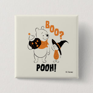 Pooh and Piglet   Boo Pooh Button