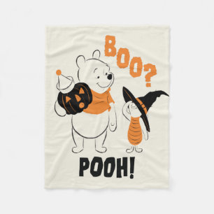 Pooh and Piglet   Boo Pooh Fleece Blanket