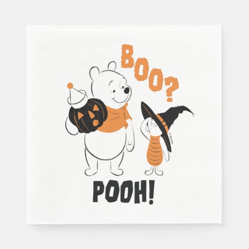 Pooh and Piglet  Boo Pooh Napkins