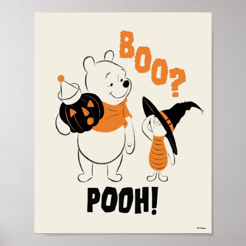 Pooh and Piglet  Boo Pooh Poster