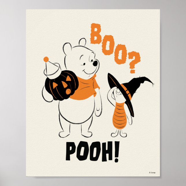 Pooh and Piglet | Boo Pooh Poster (Front)