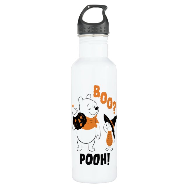 Pooh and Piglet | Boo Pooh Stainless Steel Water Bottle (Front)