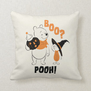 Pooh and Piglet Boo Pooh Throw Pillow