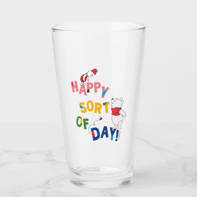 Pooh and Piglet | Happy Sort of Day! Glass (Front)