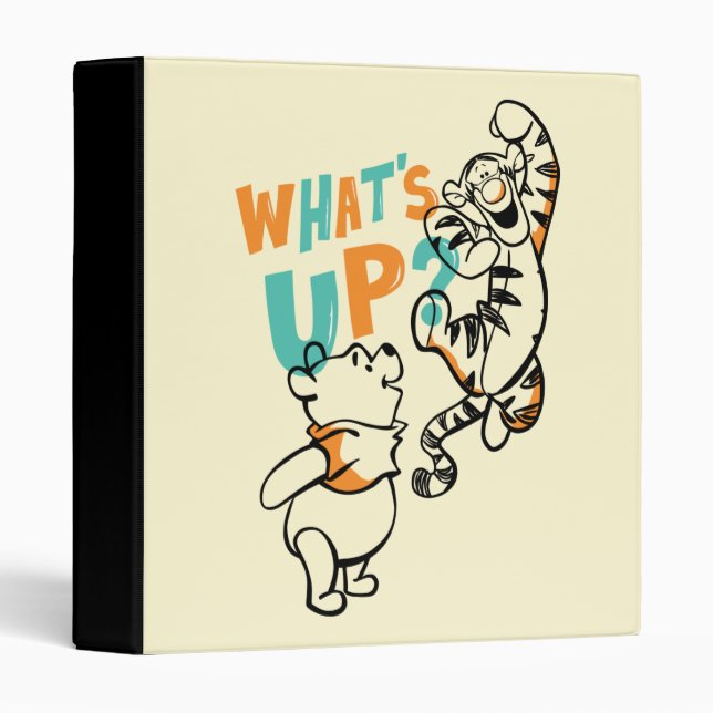 Pooh and Tigger What's Up? 3 Ring Binder (Front/Spine)