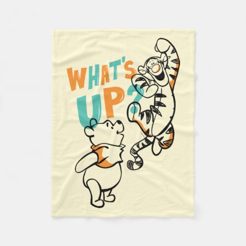 Pooh and Tigger Whats Up Fleece Blanket