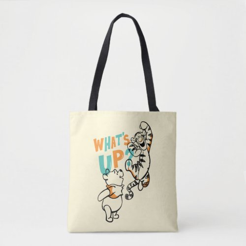 Pooh and Tigger Whats Up Tote Bag