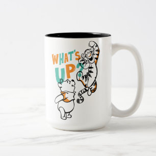 Pooh and Tigger What's Up? Two-Tone Coffee Mug