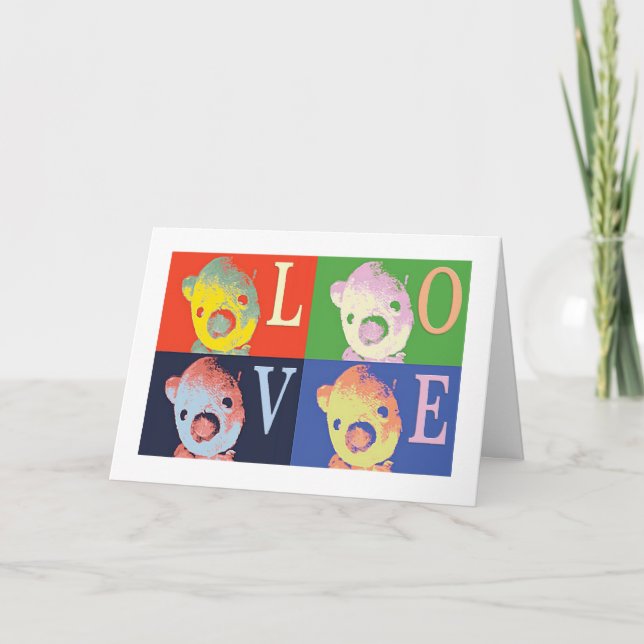 Pooh Bear Christmas Greeting Card (Front)