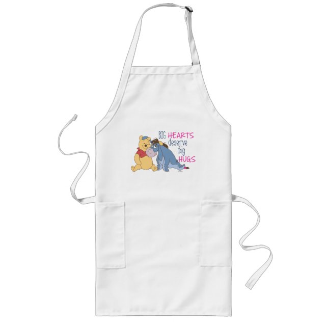 Pooh & Eeyore | Big Hearts Deserve Big Hugs Long Apron (Front)