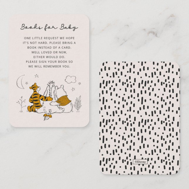 Pooh, Eeyore & Tigger Books for Baby Insert Card (Front/Back)