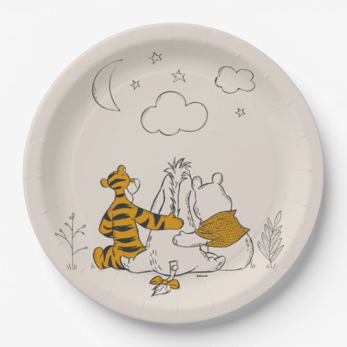 Pooh, Eeyore & Tigger | Looking up at the Sky Paper Plates