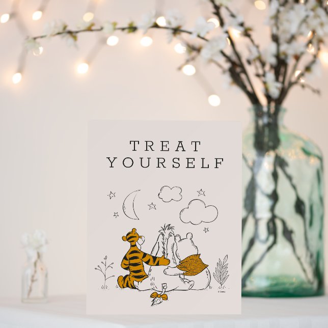 Pooh, Eeyore & Tigger | Moon & Stars Baby Shower Foam Board (In Situ (Wedding))