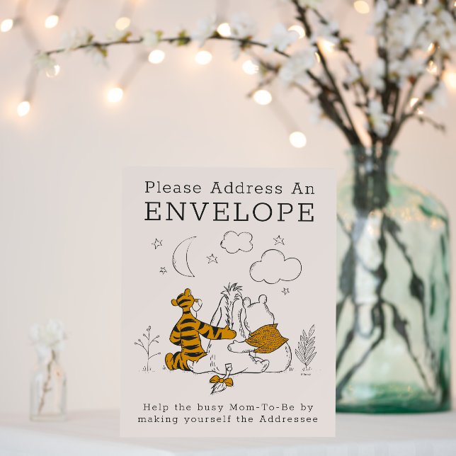 Pooh, Eeyore & Tigger | Moon & Stars Baby Shower Foam Board (In Situ (Wedding))