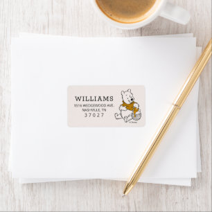 Pooh, Eeyore & Tigger   Moon & Stars Baby Shower Label