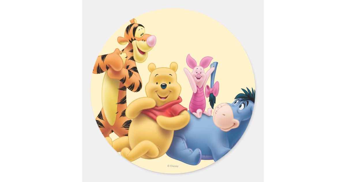 Disney Front Back Tigger Piglet Winnie the Pooh Bear Letter