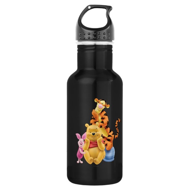 Pooh & Friends 11 Stainless Steel Water Bottle (Front)
