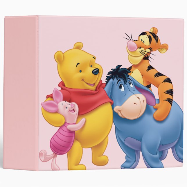Pooh & Friends 1 3 Ring Binder (Front/Spine)