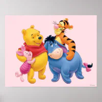 Pooh & Friends 5 Poster, Zazzle