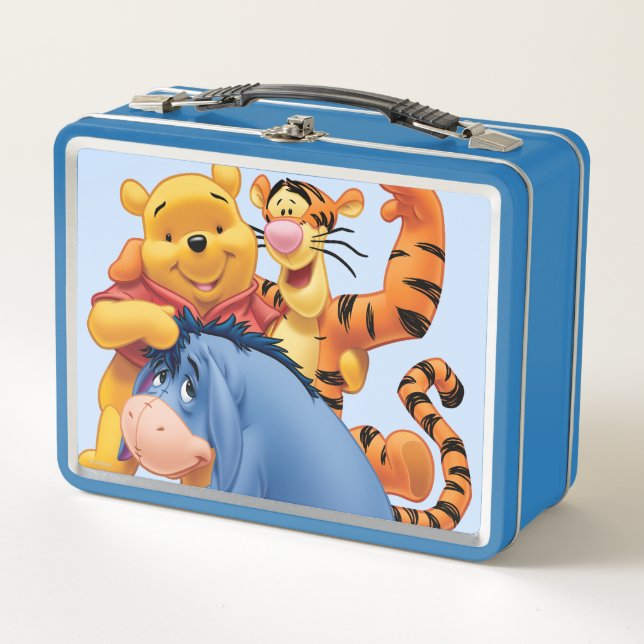 Pooh & Friends 3 Metal Lunch Box (Front)