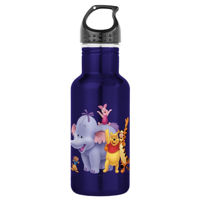 Pooh & Friends 4 Stainless Steel Water Bottle (Front)