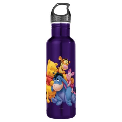 Pooh &amp; Friends 5 Stainless Steel Water Bottle