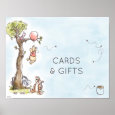 Pooh & Friends Baby Shower Gifts & Cards Sign