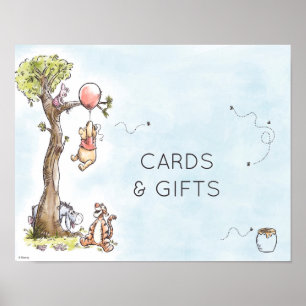 Pooh & Friends Baby Shower Gifts & Cards Sign